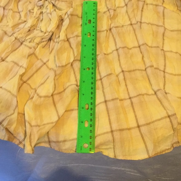 Girls skirt yellow plaid - Picture 7 of 8